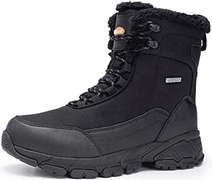 Shulook Men's Snow Proof Warm Fur Lined High Ankle Boot